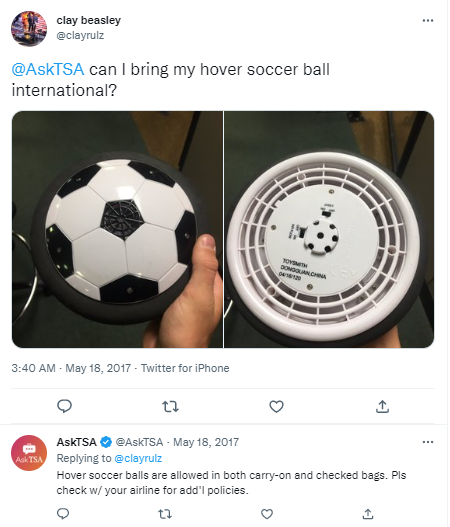 Take A Soccer Ball On An International Flight: