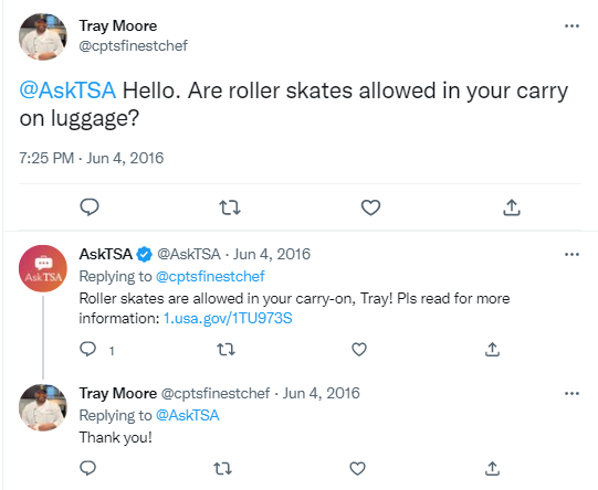 Bringing Roller Skates In Carry On: