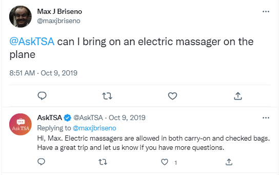 Can I Take An Electric Massager On The Plane?