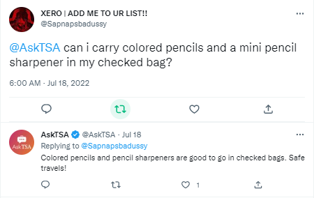 Can I Take Pencils In The Check-In Bag?