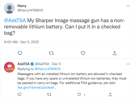 Can You Take The Massage Gun In The Checked Bag?