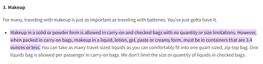 What Does the TSA Say About It?