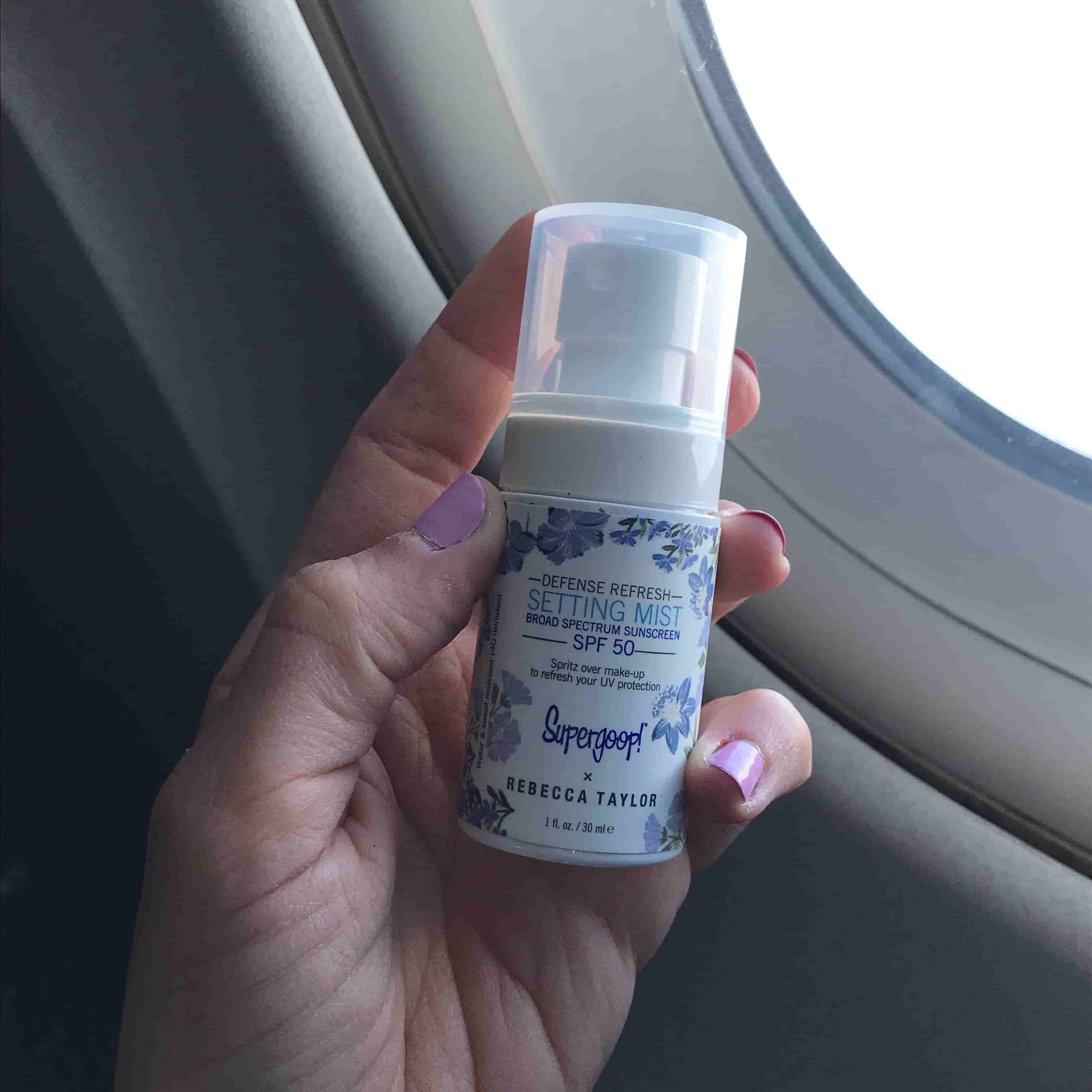 Methods For Using Sunscreen On A Plane