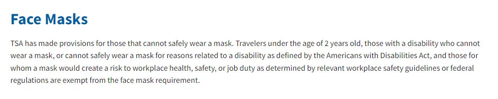 TSA Guidelines About Facial Mask Sheets