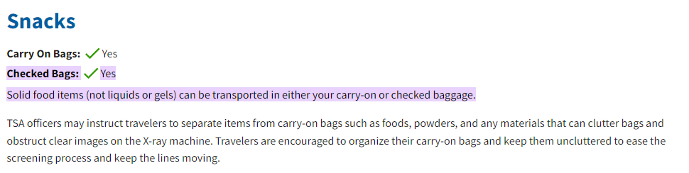 TSA Guidelines About Bringing Popcorn On A Plane